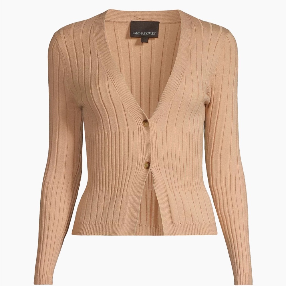 Cynthia Rowley NWT Hailey Knit Cardigan - Camel - XS